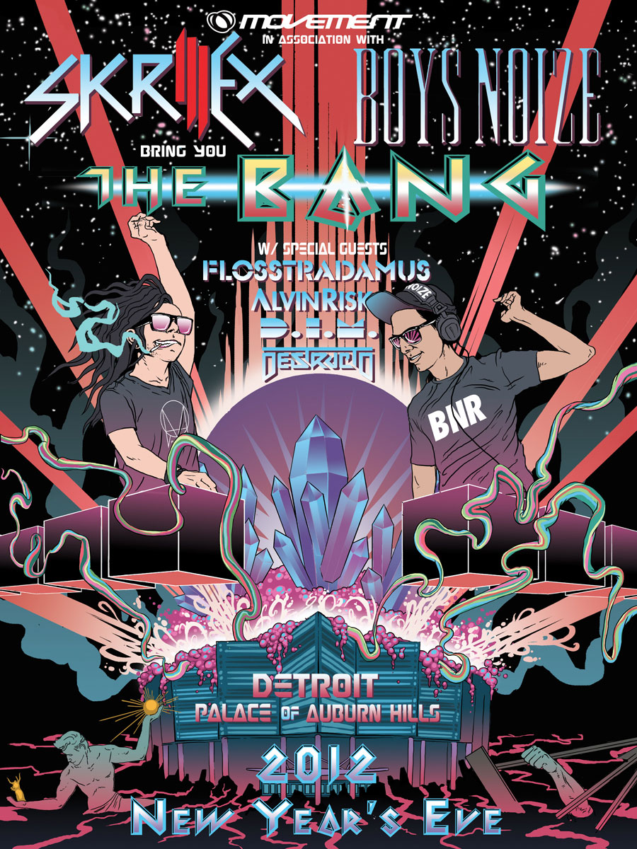 Skrillex & Boys Noize Announce New Years in Detroit