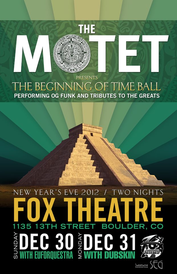 The Motet | Fox Theater | Boulder, CO | 12/31/12 | Review