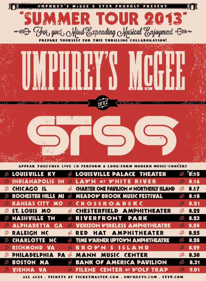 Umphrey's McGee & STS9 Team Up For 2013 Summer Tour