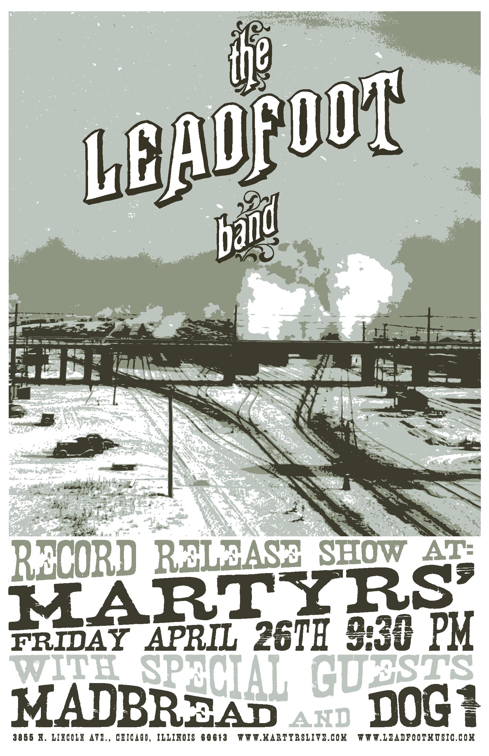 The Leadfoot Band Celebrates New CD Release at Martyrs on 4/26