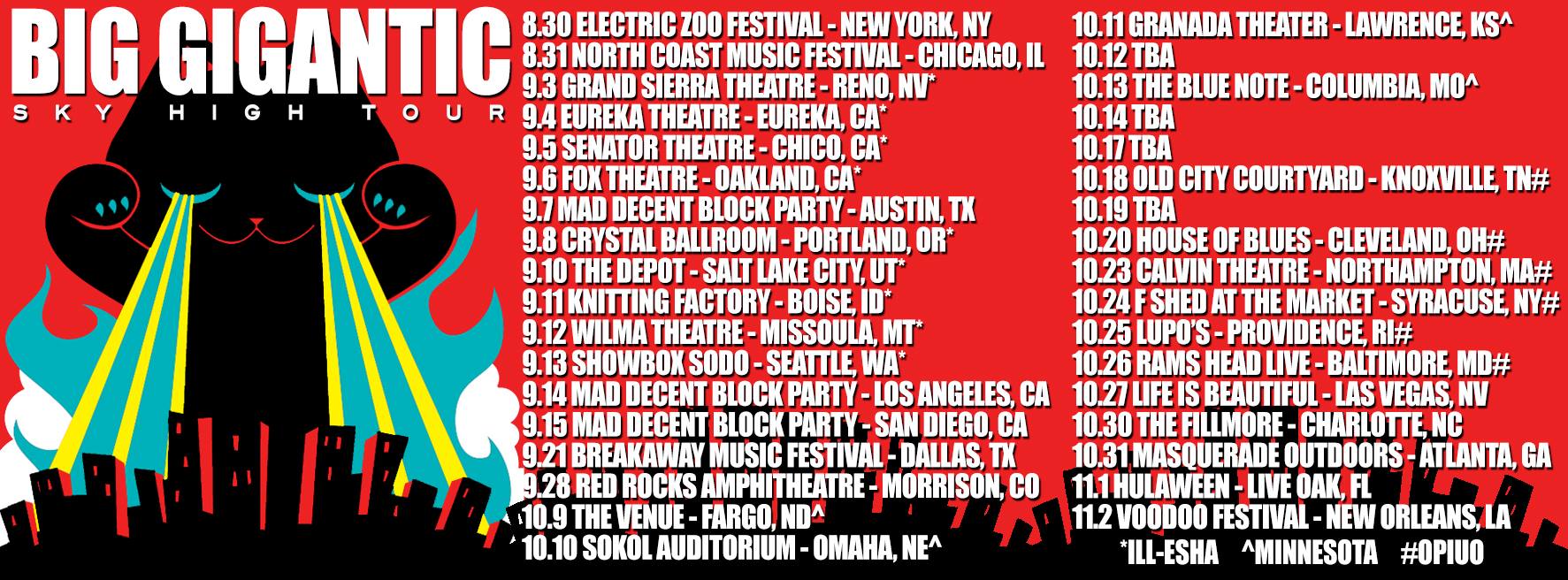 Big Gigantic Announce Dates For "Sky High Tour"