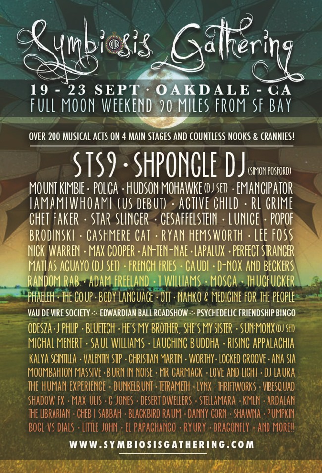 STS9 and Shpongle added to Symbiosis Gathering 2013 Lineup