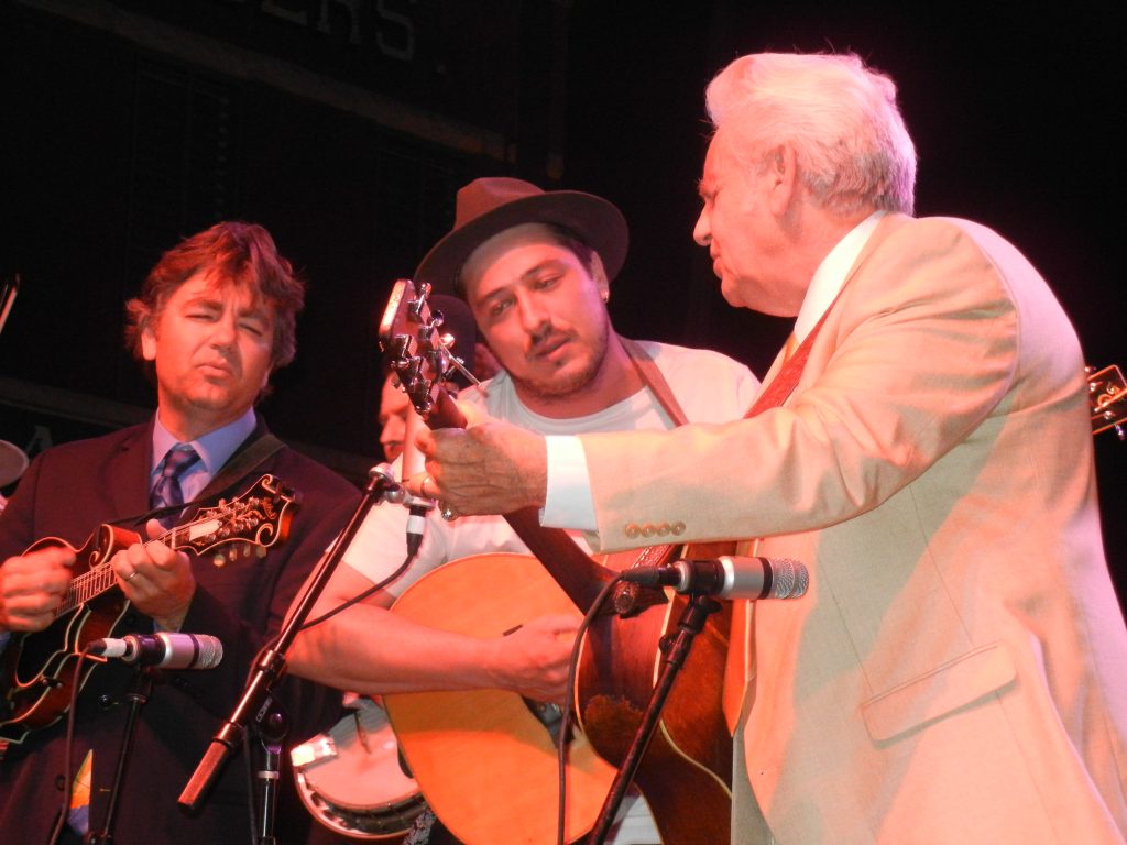 Mumford pays homage to king of the string band world, Del McCoury