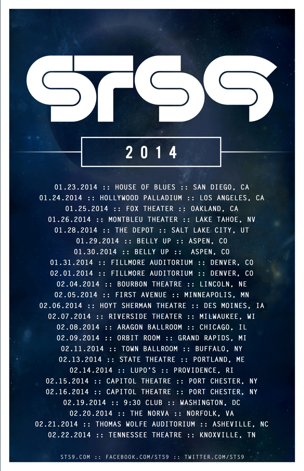 STS9 announce 2014 tour dates kicking off January 24