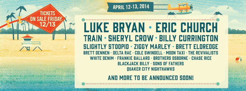 Tortuga Music Festival 2014 Line-Up Announced