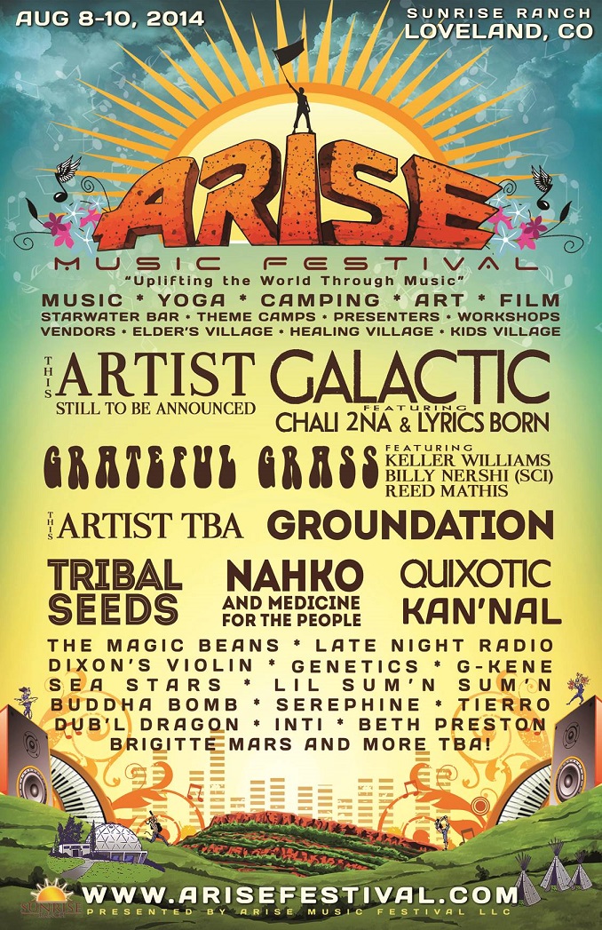 ARISE Music Festival Announces First Wave Lineup for 2014