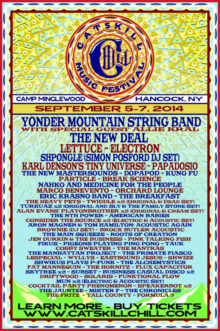 Catskill Chill Music Festival Unveils 2014 Lineup