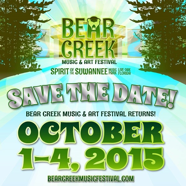 Bear Creek Music & Art Festival Announces 2015 Dates