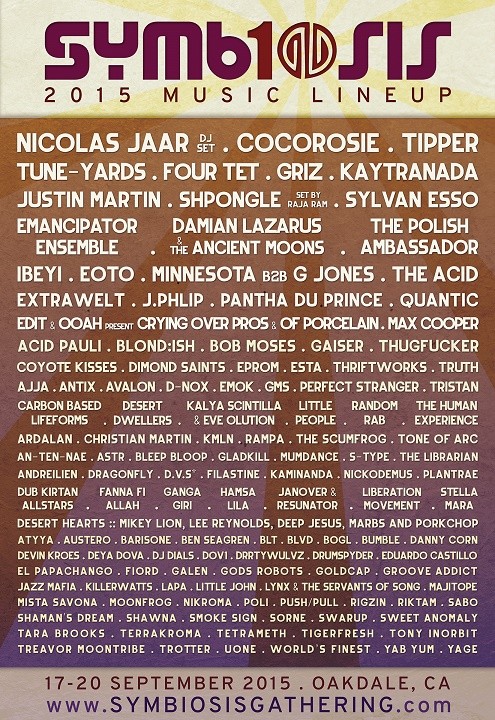 Symbiosis Announces Full 2015 Lineup