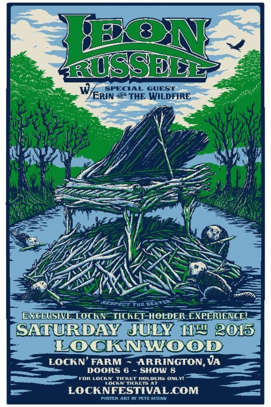 Lockn' Festival Presents An Evening with Leon Russell Free for 2015 Ticket Holders