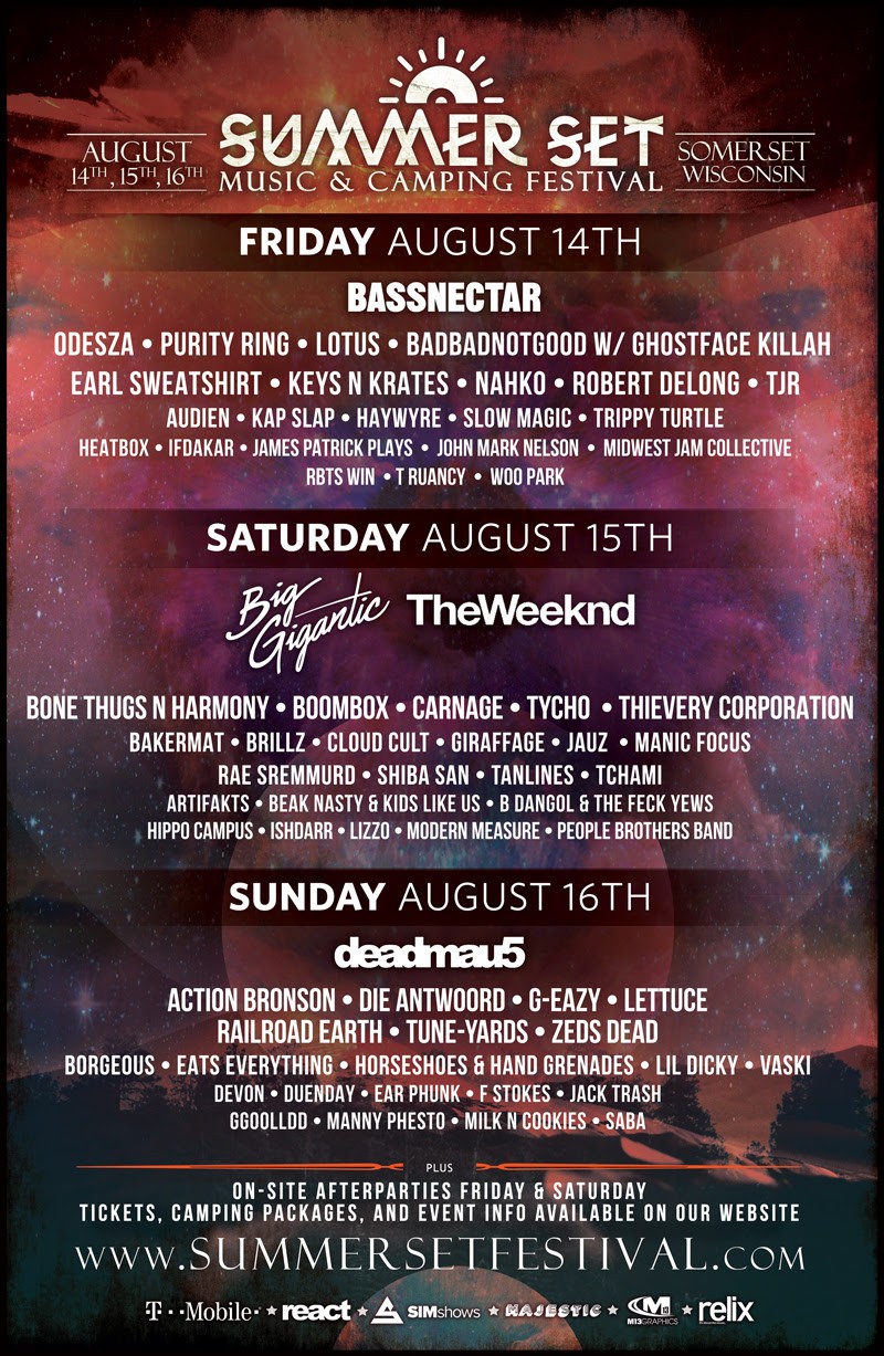 Summer Set Music & Camping Festival Announces Daily Artist Lineup