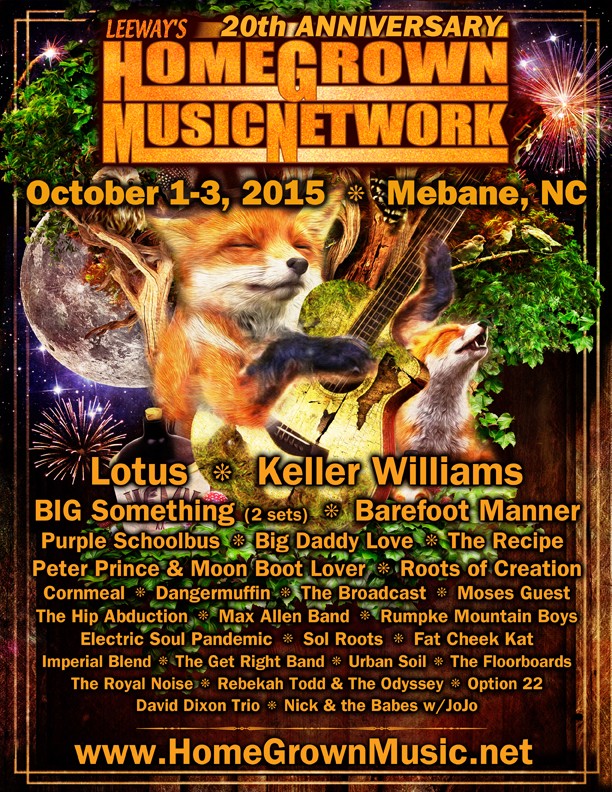 Home Grown Music Network 20th Anniversary Festival Announces Final Lineup