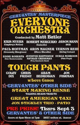 Everyone Orchestra at Cervantes' 9/3-4