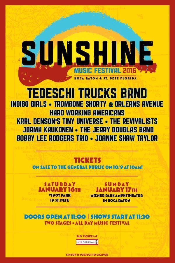 Sunshine Music Festival Returns in January
