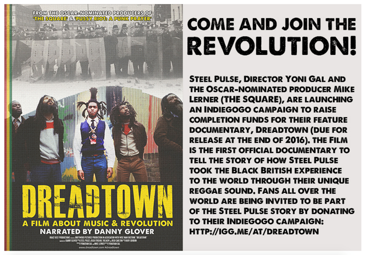 Steel Pulse Announces Upcoming Feature Documentary "Dreadtown"