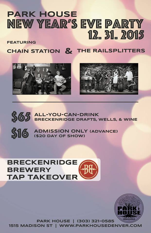 The Railsplitters will play Park House on NYE