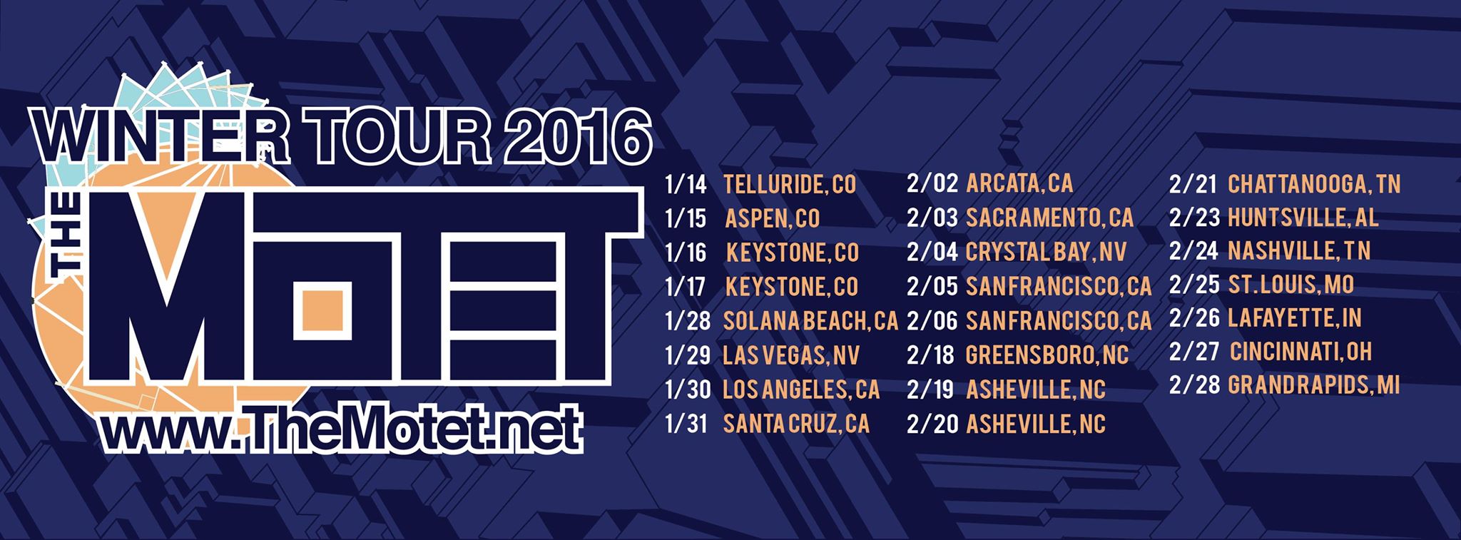 The Motet's 2016 Winter Tour with Special Guest Vocalists