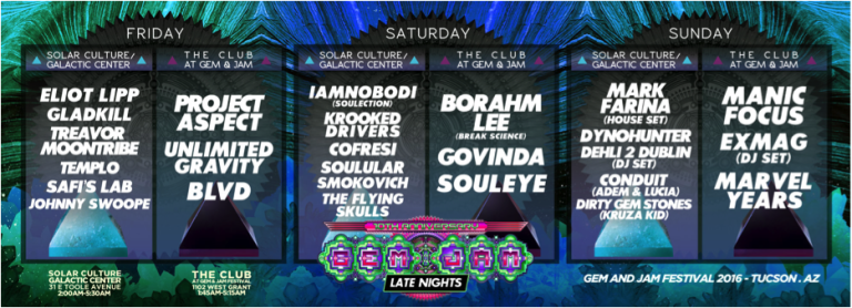 Gem & Jam Festival Announces Late Night Shows