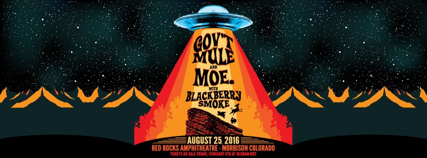 Gov't Mule & moe. to play Red Rocks, 8/25