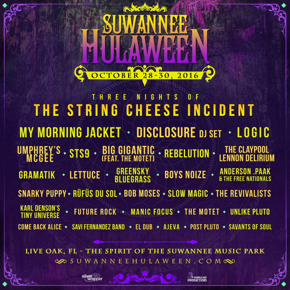 Suwannee Hulaween Announces 2016 Initial Lineup