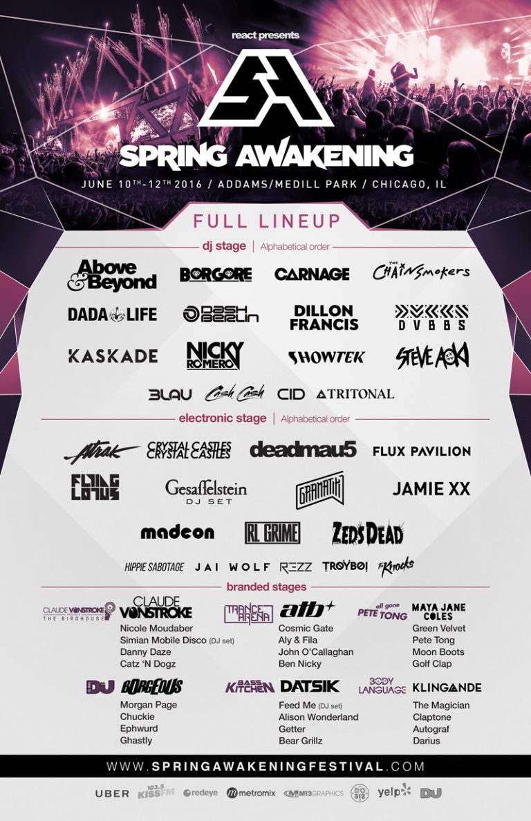 Spring Awakening Music Festival Announces Lineup + New Location