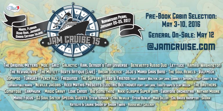 Jam Cruise 15 Announces Artist Lineup