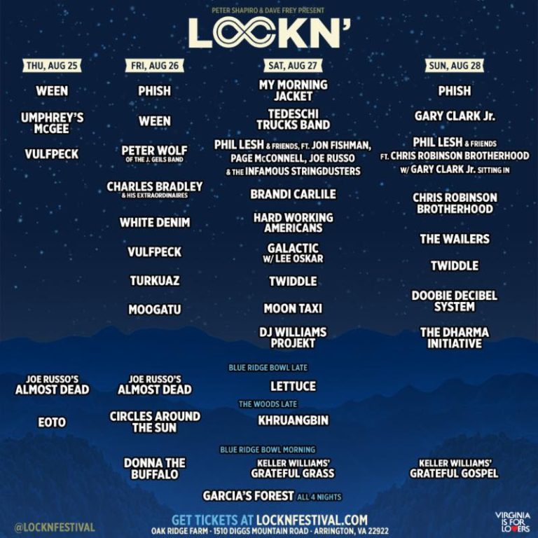 LOCKN' announces Phil Lesh & Friends line-up