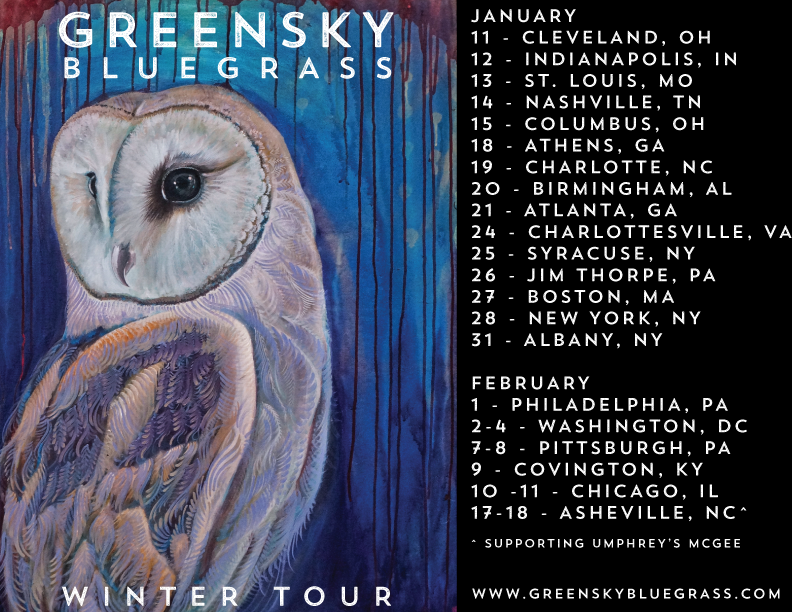 Greensky Bluegrass 2017 Winter Tour Dates