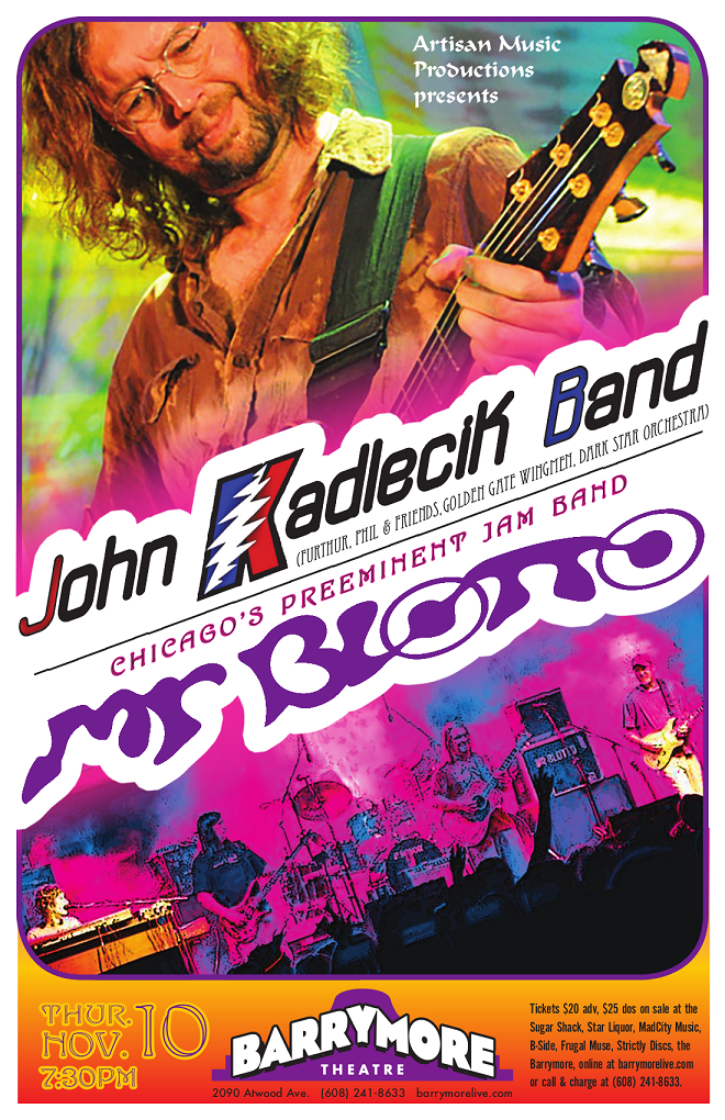 Catch John Kadlecik in Madison, WI – 11/10