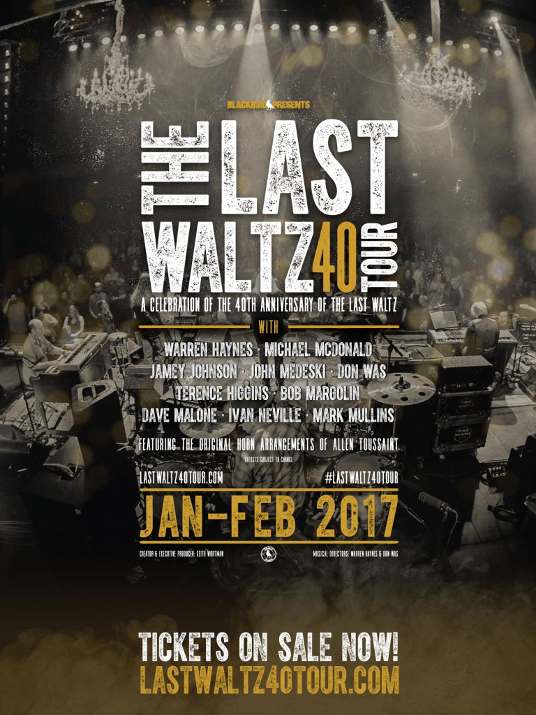 Additional Artists for Last Waltz 40 Tour