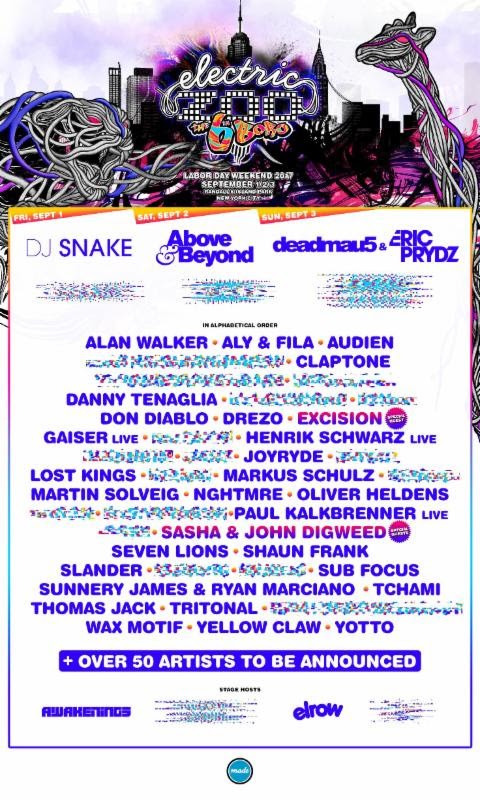 ELECTRIC ZOO: THE 6th BORO Announces Line-Up