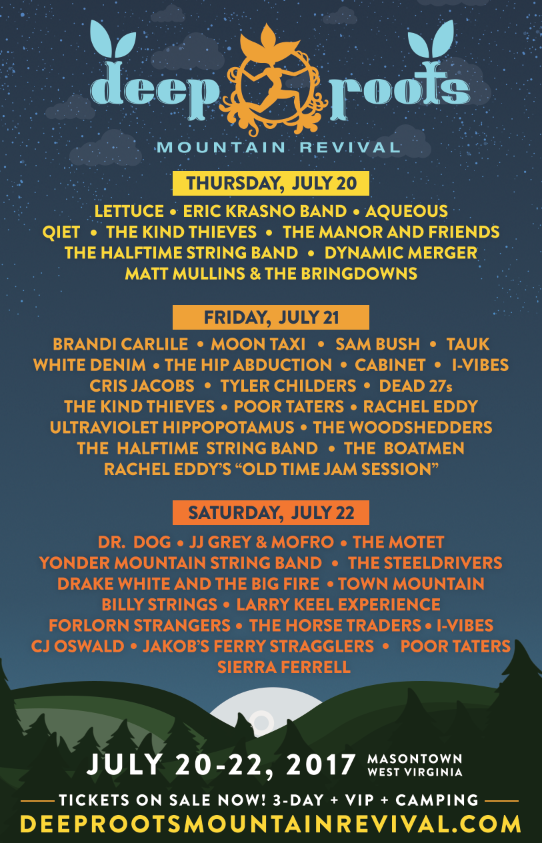 Deep Roots Mountain Revival Announces Daily Schedule