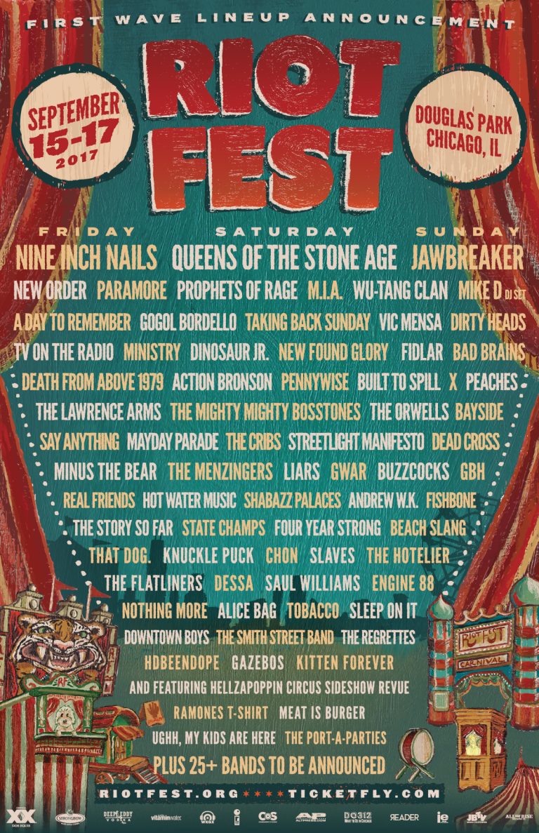 Riot Fest Chicago | September 15-17, 2017