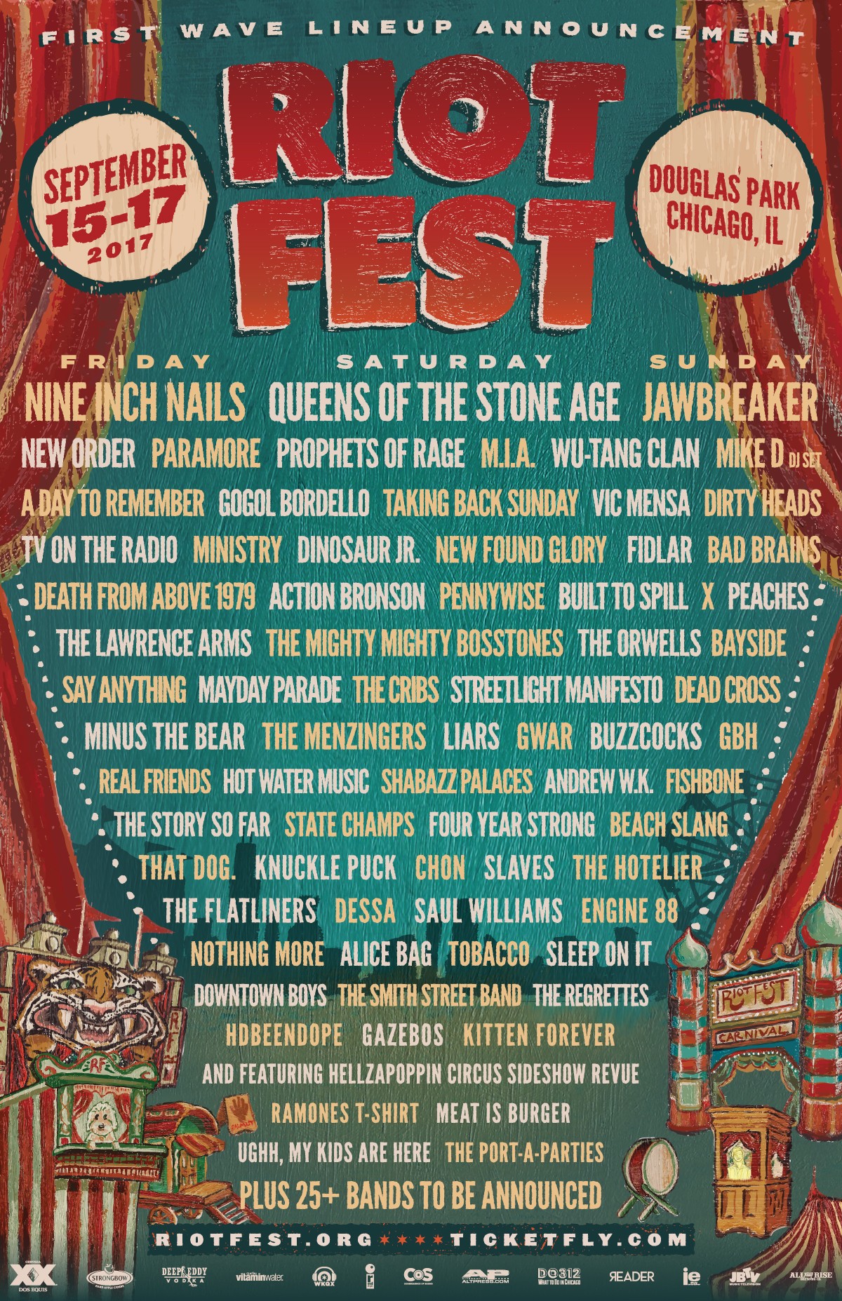 Riot Fest Chicago | September 15-17, 2017