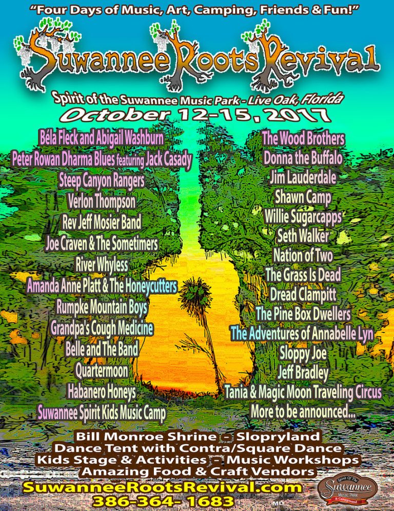 Suwannee Roots Revival Announces Initial Lineup