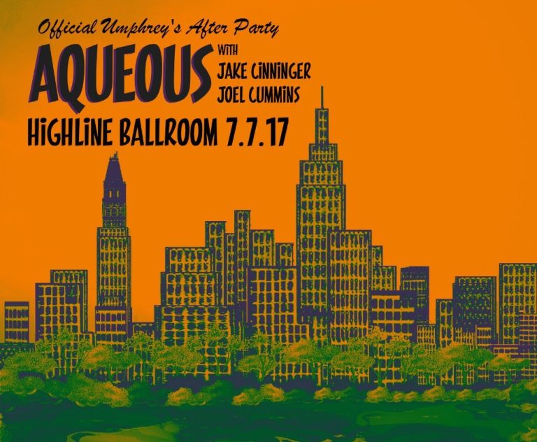 Aqueous announce after-party with members of Umphrey's