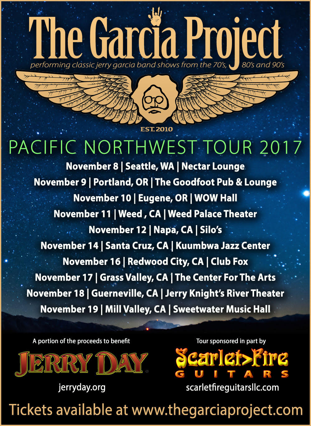The Garcia Project 2017 Northwest Shows