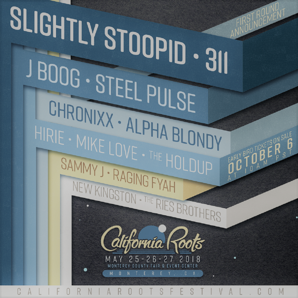 California Roots Music & Arts Festival 2018 Announce Initial Lineup