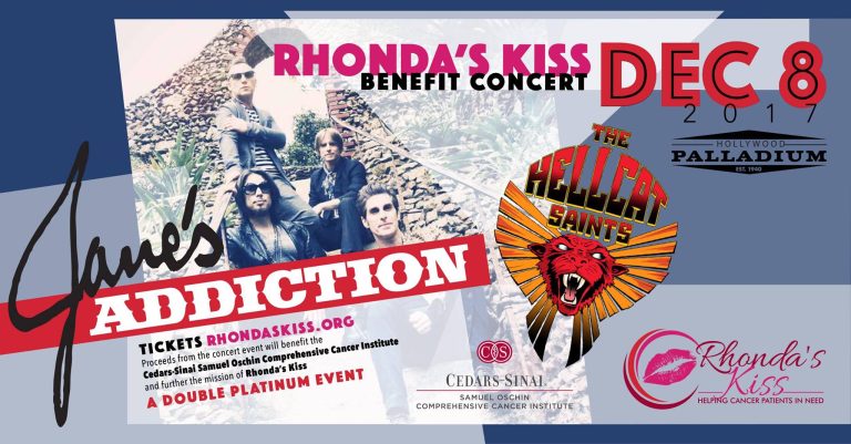 Jane's Addiction Headlines Third Annual Rhonda's Kiss Benefit Concert In Hollywood