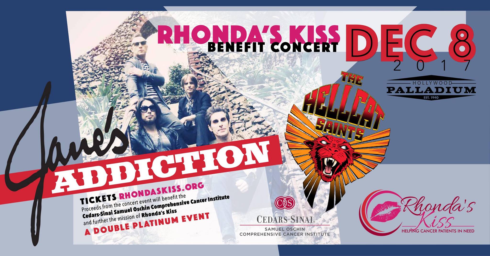 Jane's Addiction Headlines Third Annual Rhonda's Kiss Benefit Concert In Hollywood