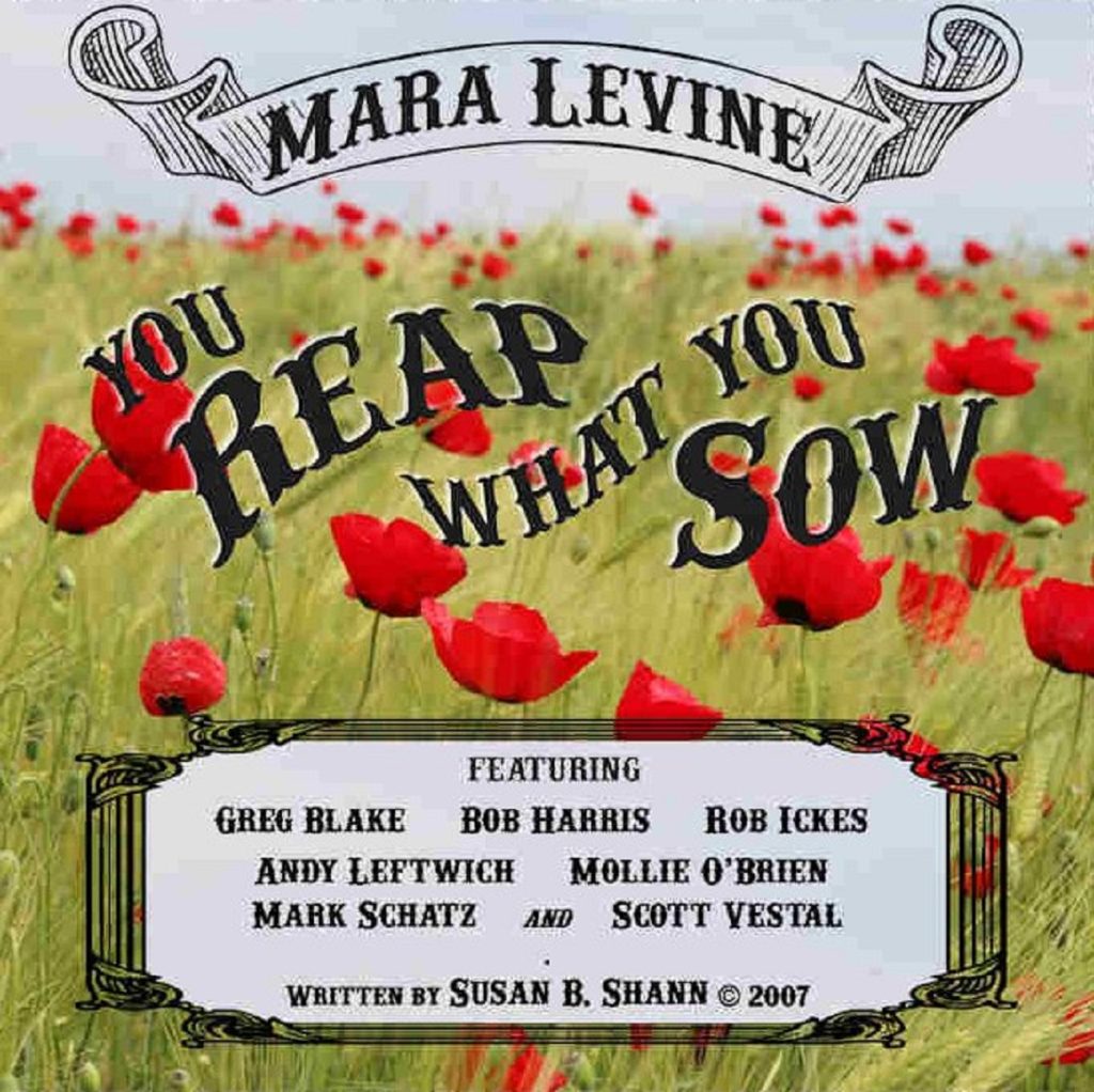 Mara Levine's "You Reap What You Sow" is #1