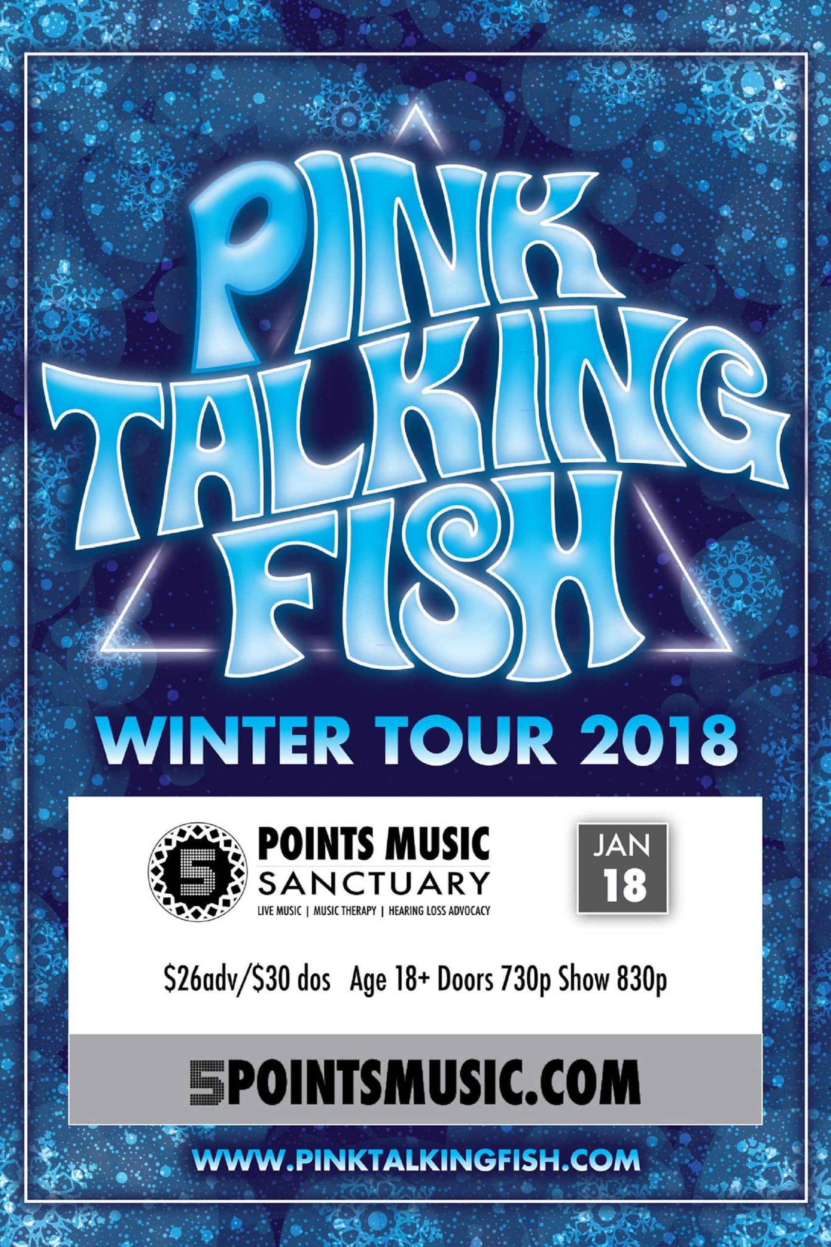 Pink Talking Fish 2018 Winter Tour Dates