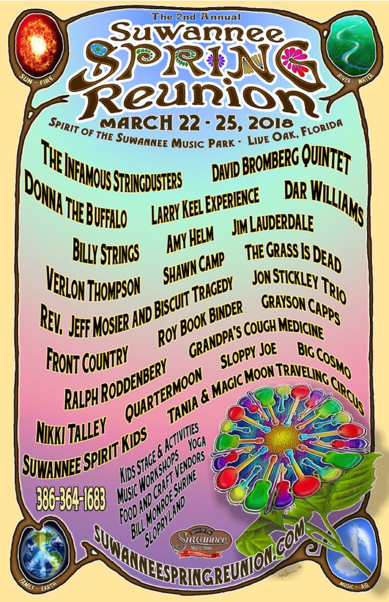 Suwannee Spring Reunion 2018 Lineup