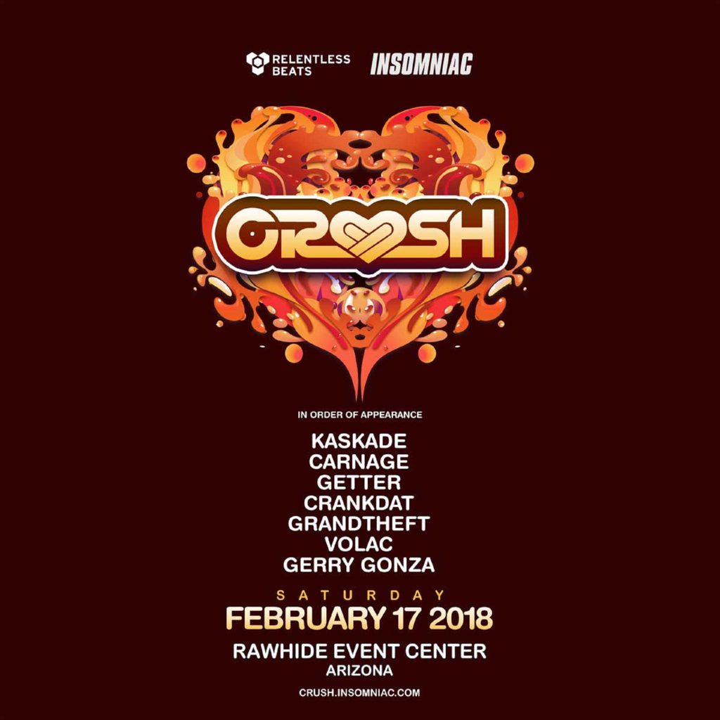 CRUSH ARIZONA RETURNS, FEBRUARY 17, 2018