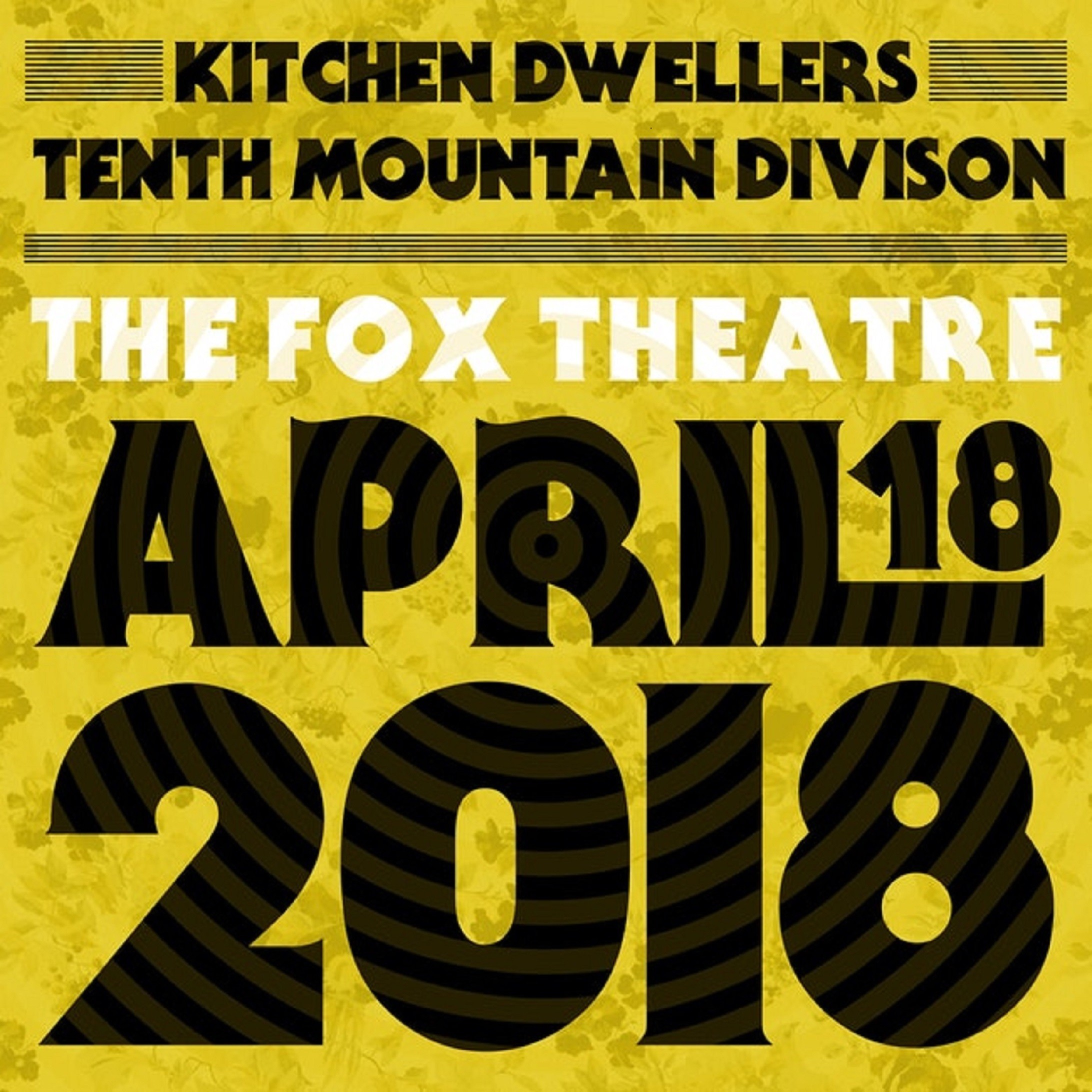 Just Announced: Kitchen Dwellers @ Fox Theatre | 4/18/18