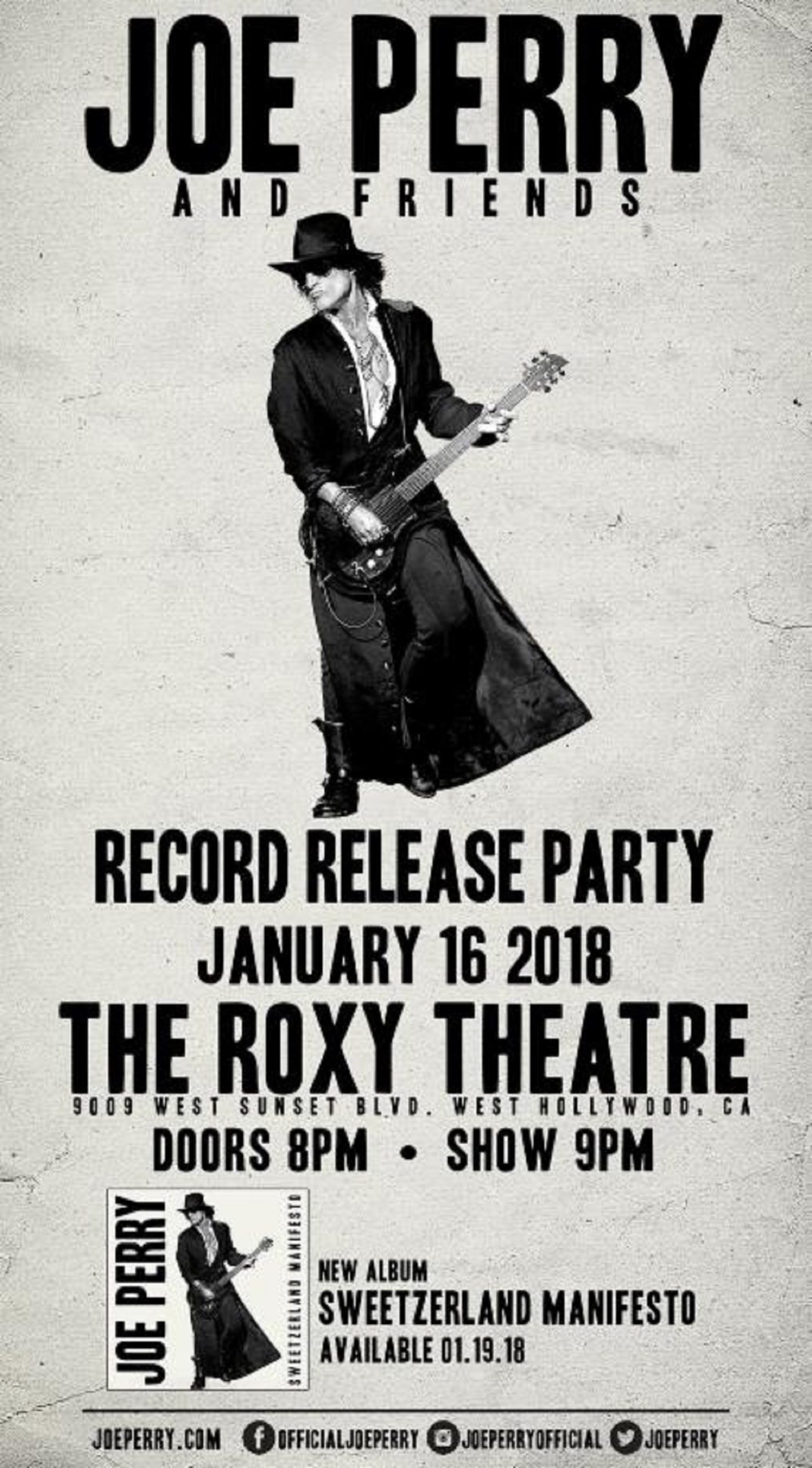Joe Perry Reveals All-Star Band For Roxy Show