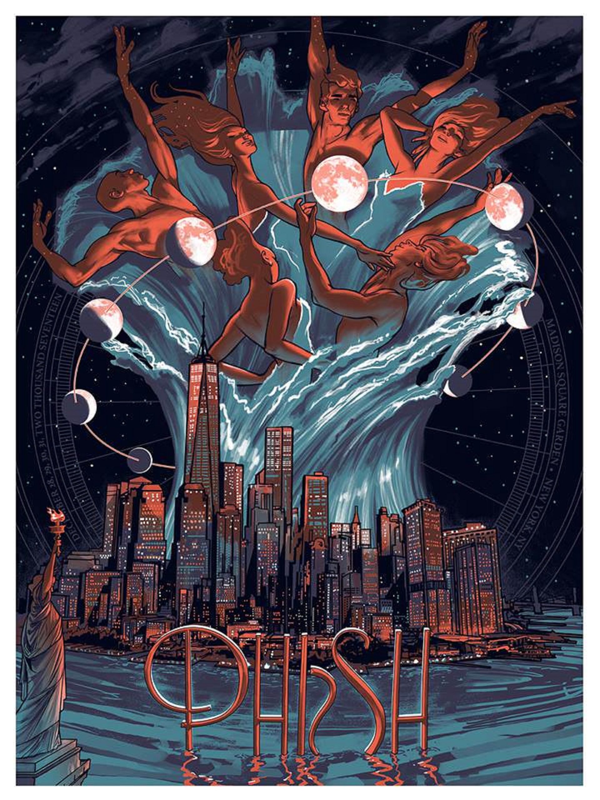 Phish 2017/2018 New Year's Signed Poster Charity Auction