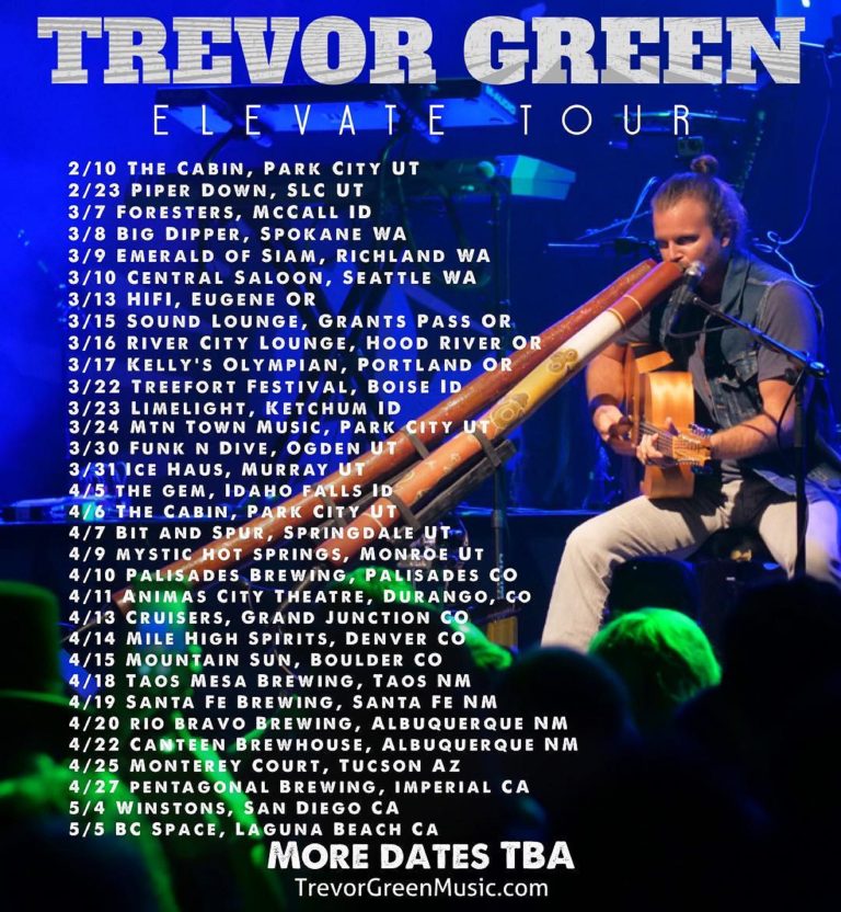 Trevor Green 2018 Winter/Spring Tour Dates