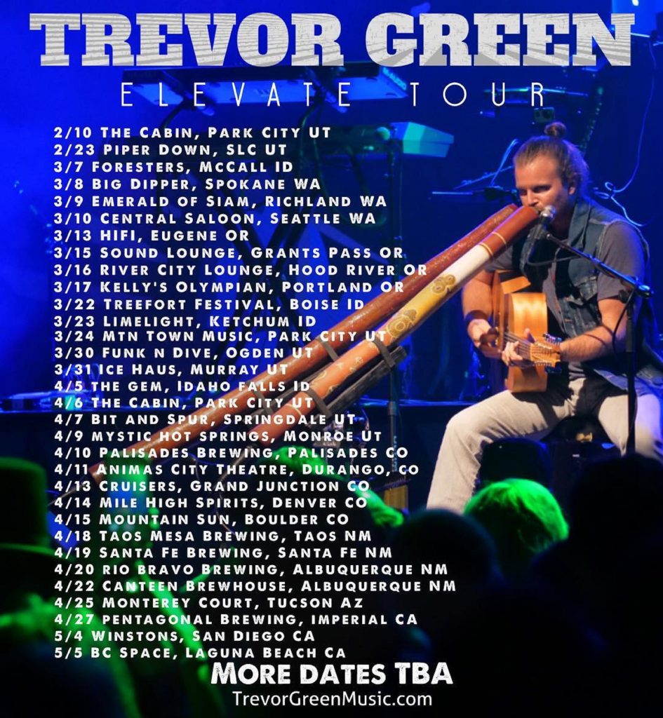 Trevor Green 2018 Winter/Spring Tour Dates