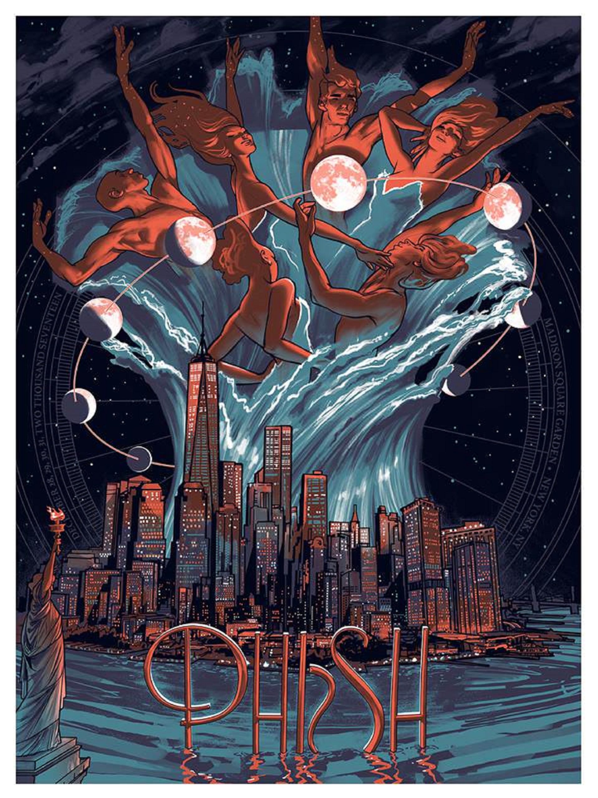 Phish MSG Posters Signed by Trey, Mike, Page, & Jon